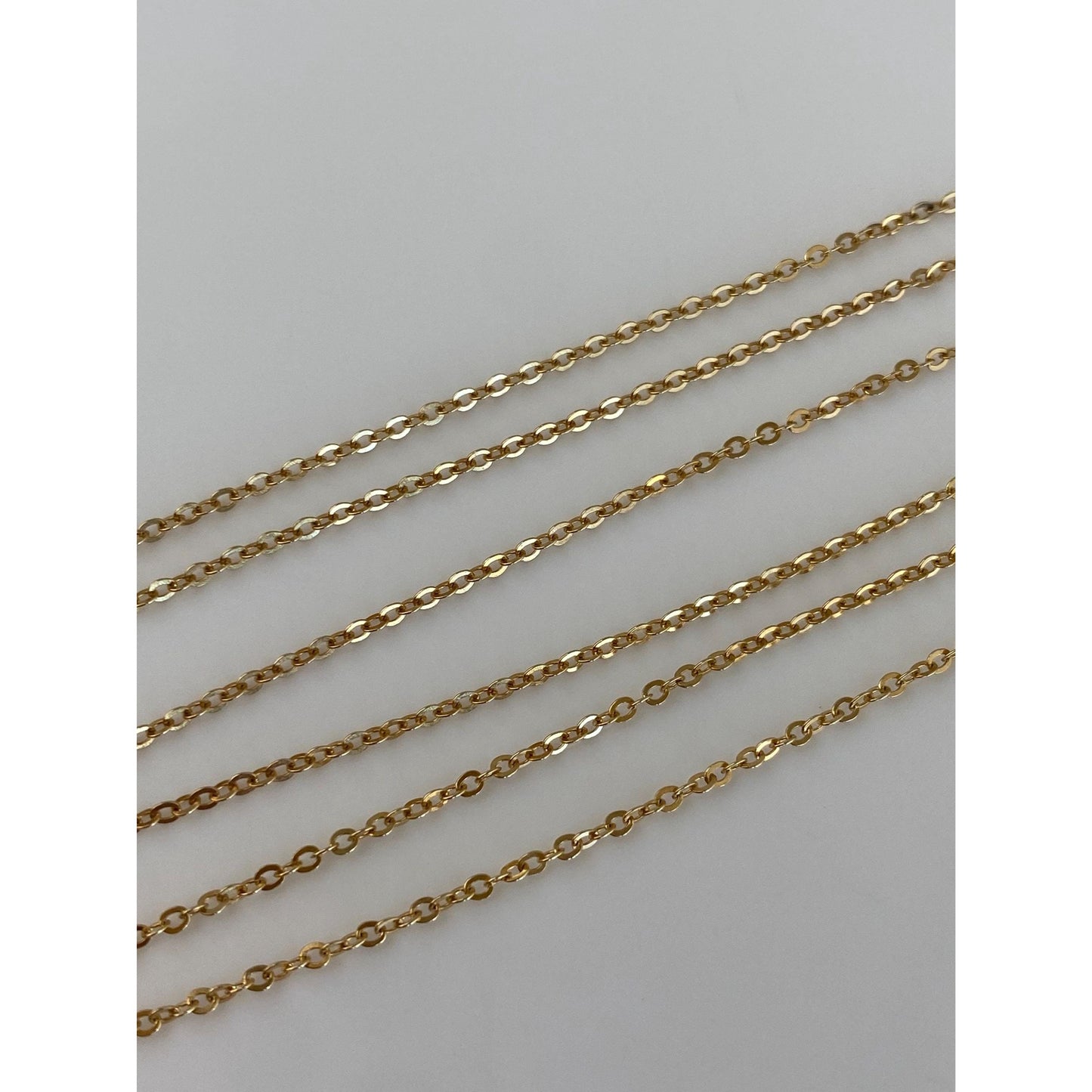 Vintage Solid 14k Yellow Gold Cable Chain Necklace - 23 inches