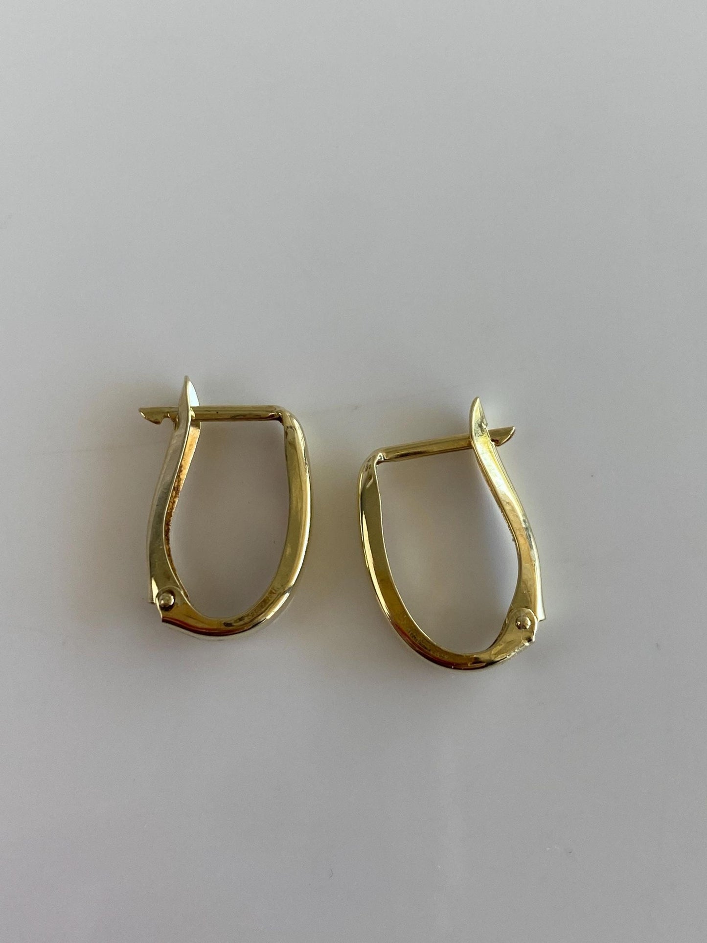 Vintage Solid 14k Yellow Gold Drop Earrings