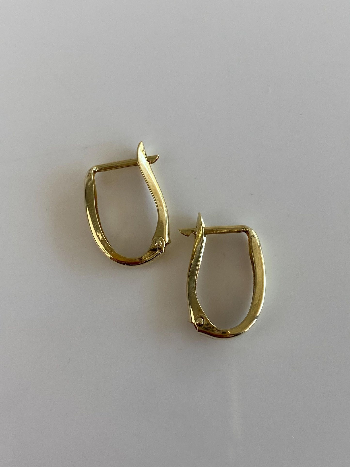 Vintage Solid 14k Yellow Gold Drop Earrings