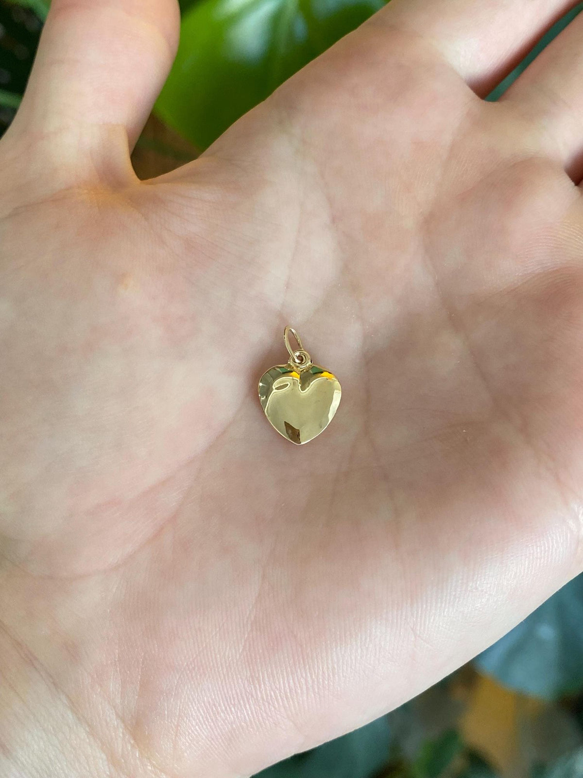 Vintage 14k Yellow Gold Puffy Heart Charm