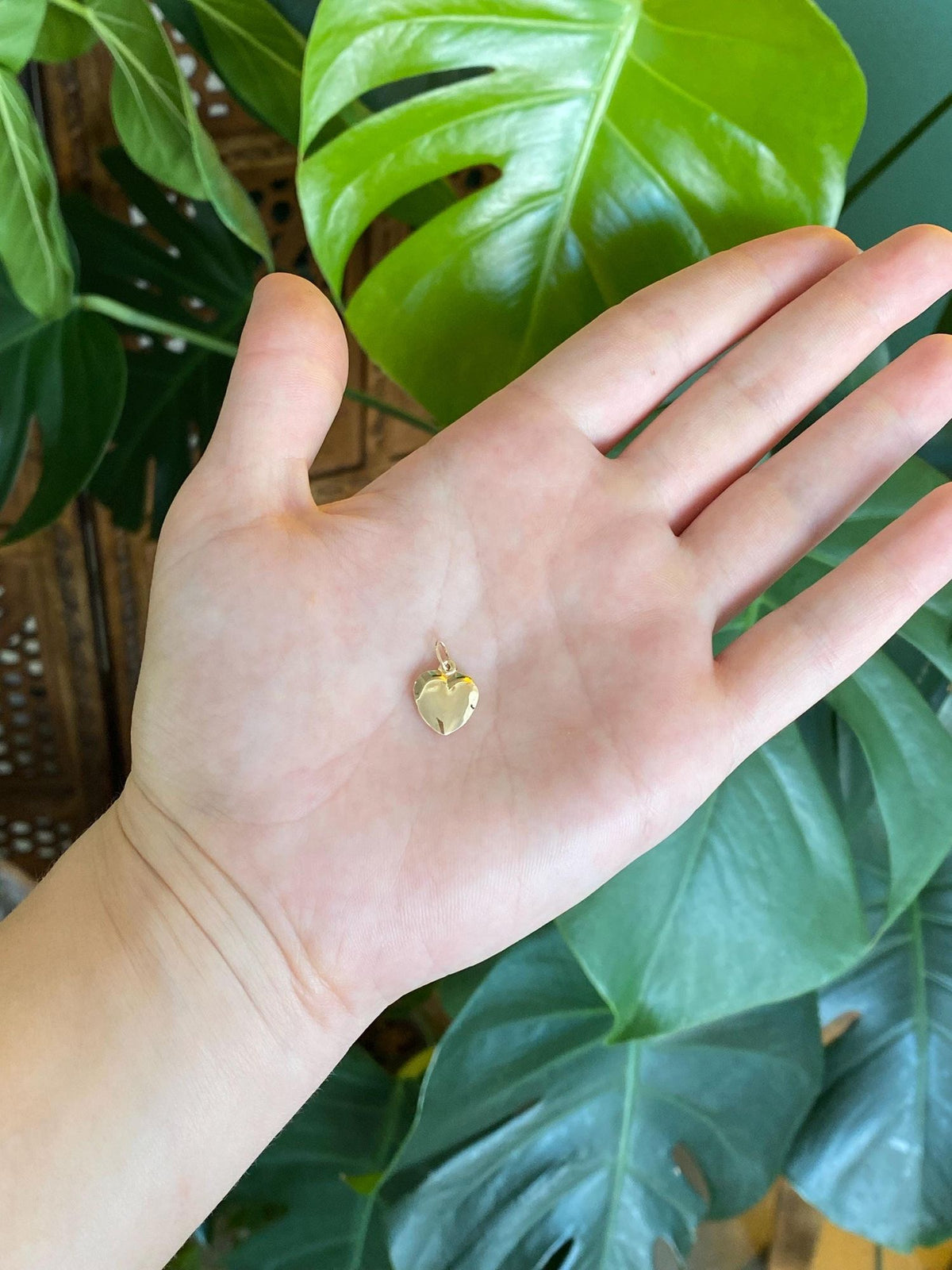 Vintage 14k Yellow Gold Puffy Heart Charm