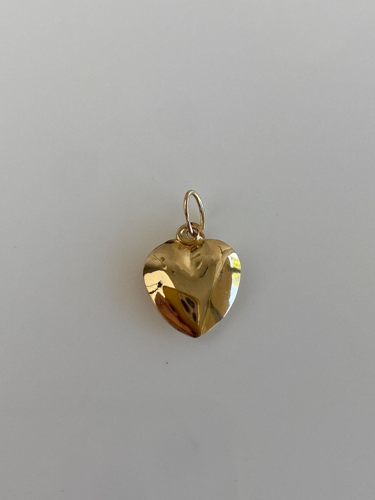 Vintage 14k Yellow Gold Puffy Heart Charm