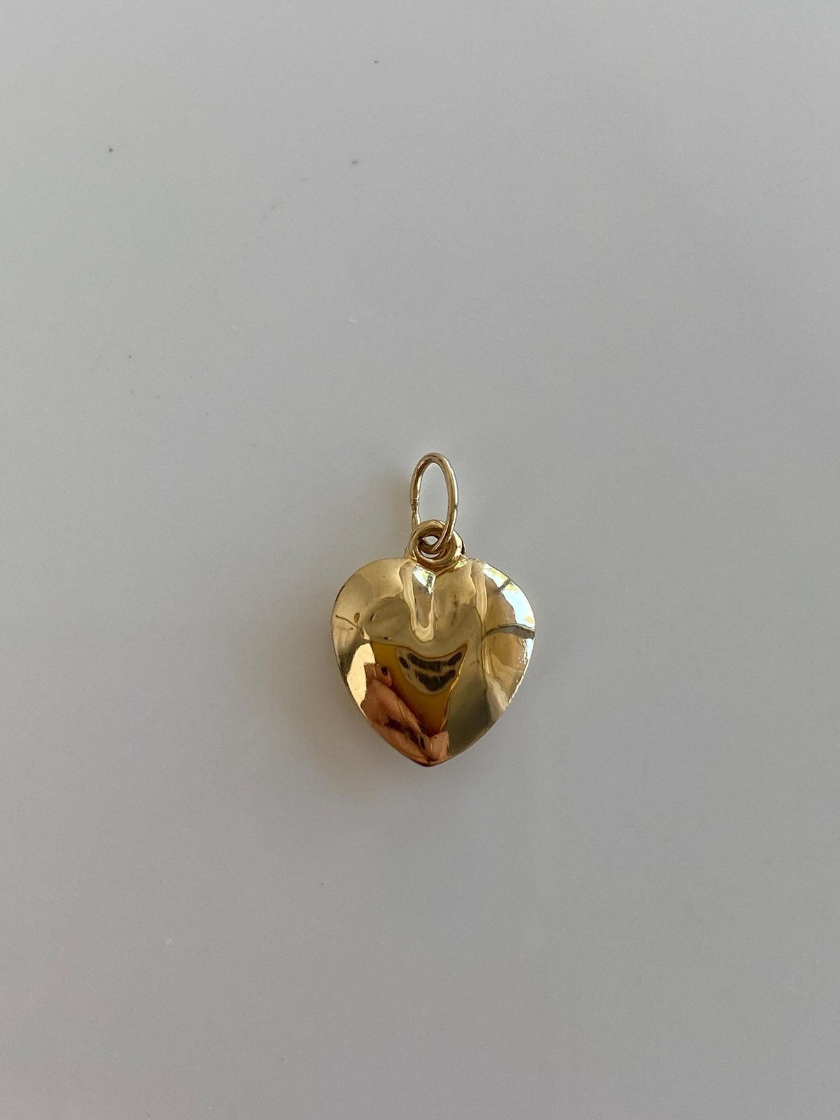 Vintage 14k Yellow Gold Puffy Heart Charm