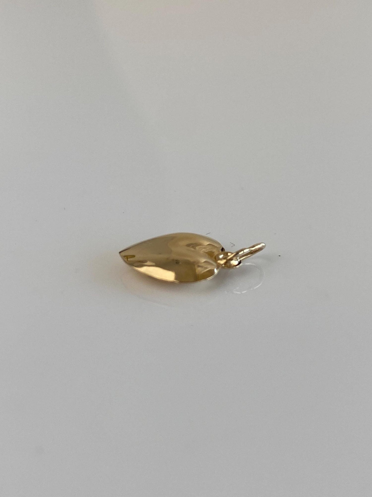 Vintage 14k Yellow Gold Puffy Heart Charm