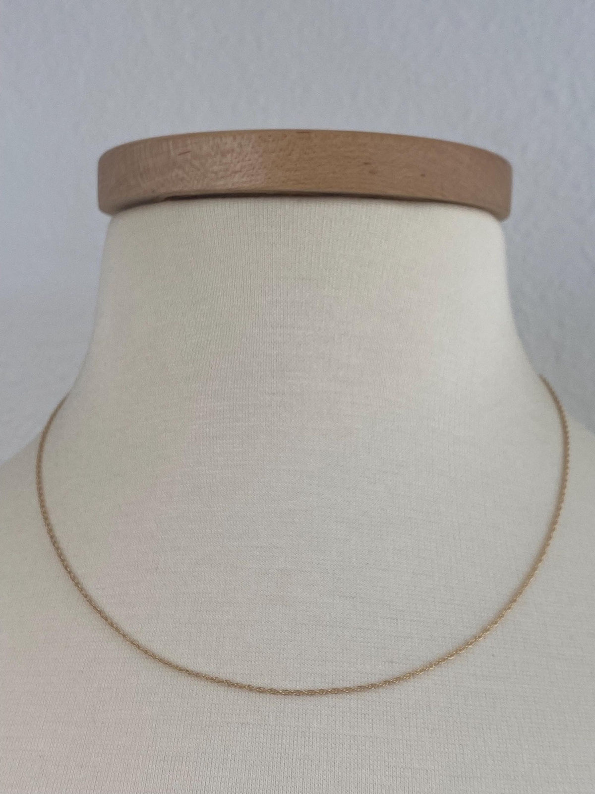 Vintage Solid 14k Yellow Gold Chain Necklace - 18.25 inches