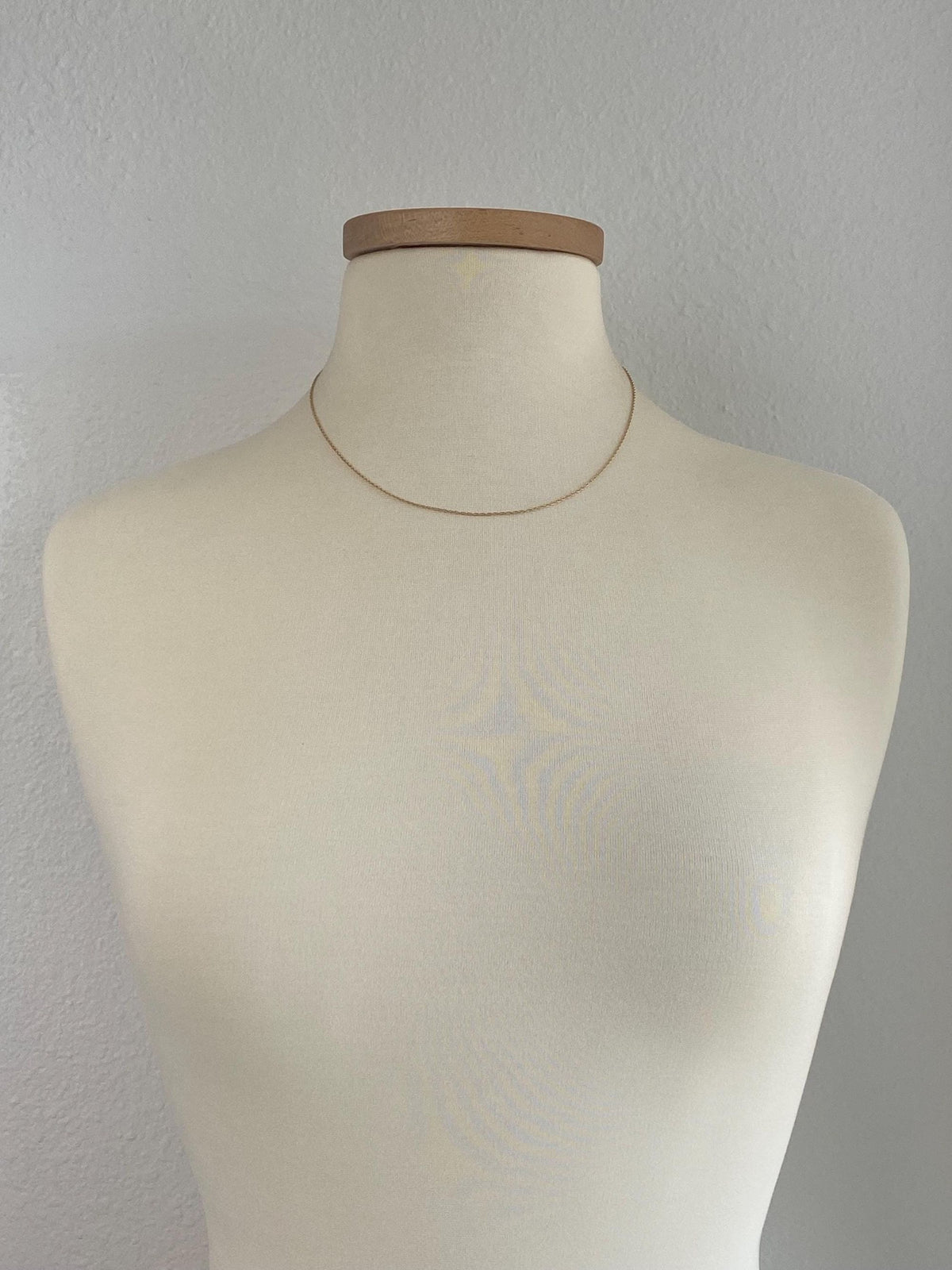 Vintage Solid 14k Yellow Gold Chain Necklace - 18.25 inches