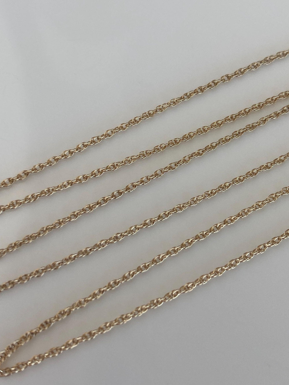 Vintage Solid 14k Yellow Gold Chain Necklace - 18.25 inches