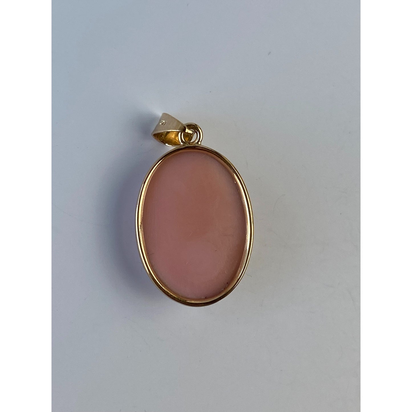 Vintage Solid 14k Yellow Gold Cameo Charm