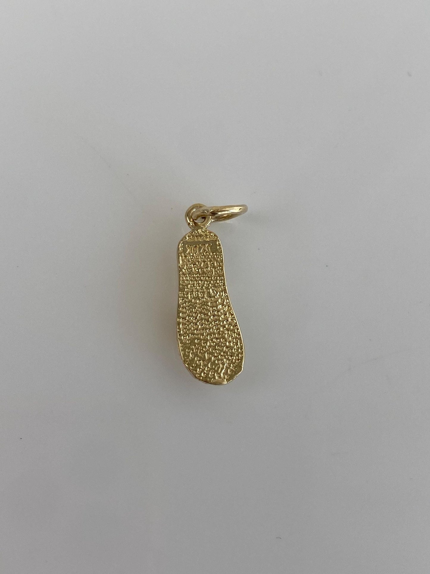 Vintage Solid 14k Yellow Gold Flip Flop Charm