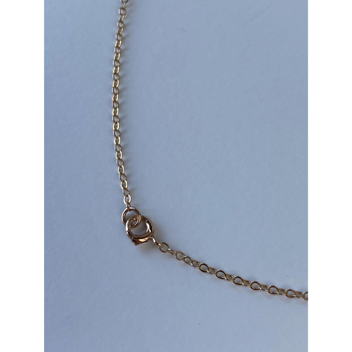 Vintage Solid 10k Yellow Gold Rolo Chain Necklace - 16 inches