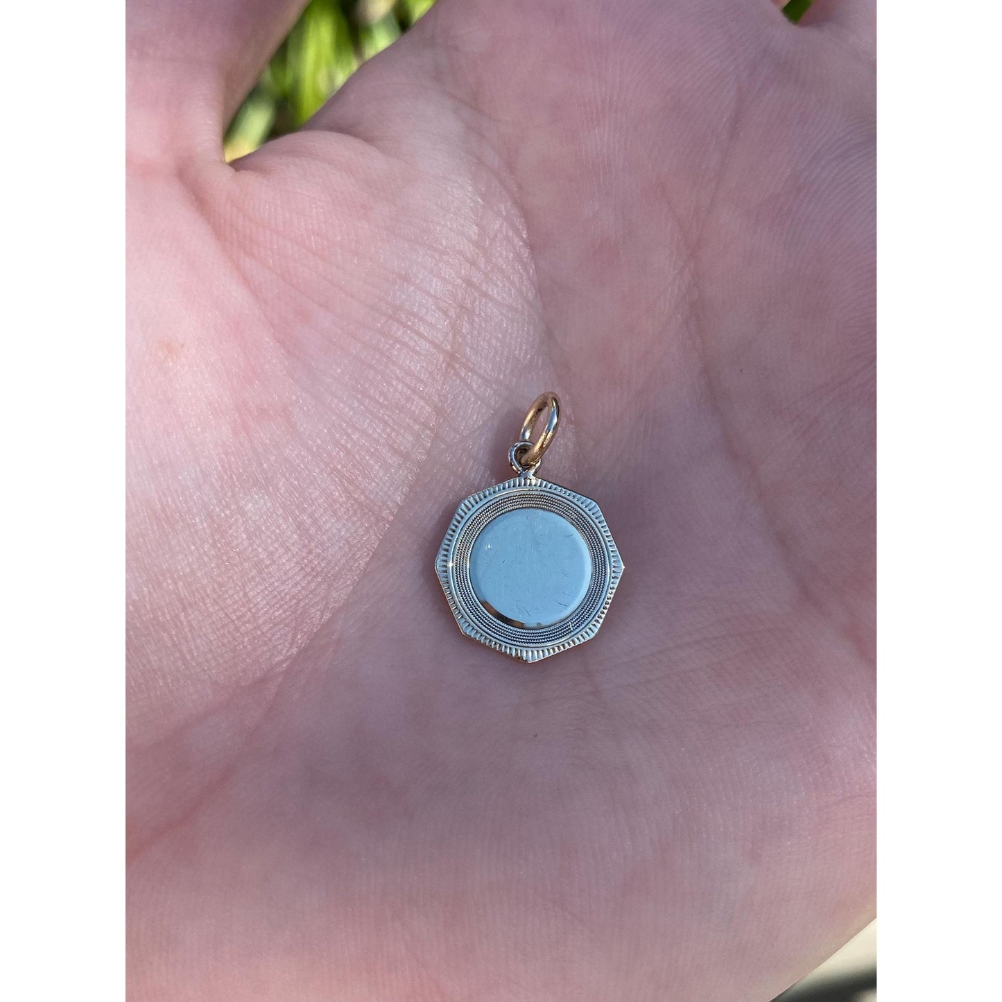 Vintage Solid 10k Yellow Gold Small Cufflink Conversion Charm