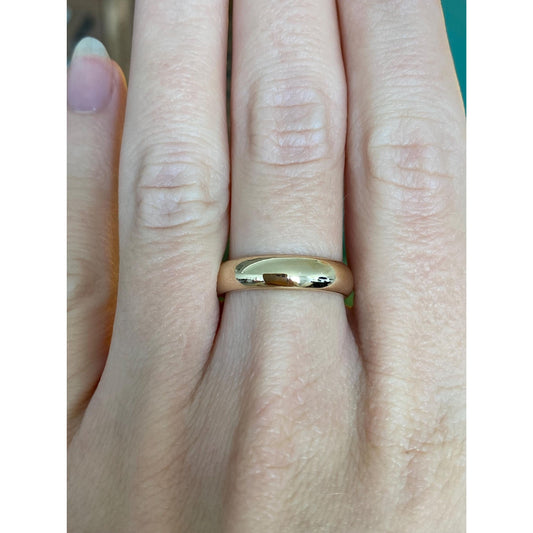 Vintage Solid 14k Yellow Gold Ring Band - Size 7.25