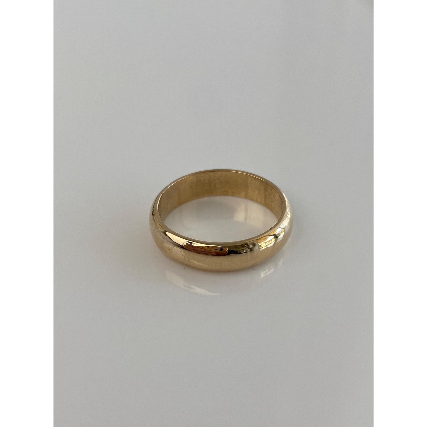 Vintage Solid 14k Yellow Gold Ring Band - Size 7.25