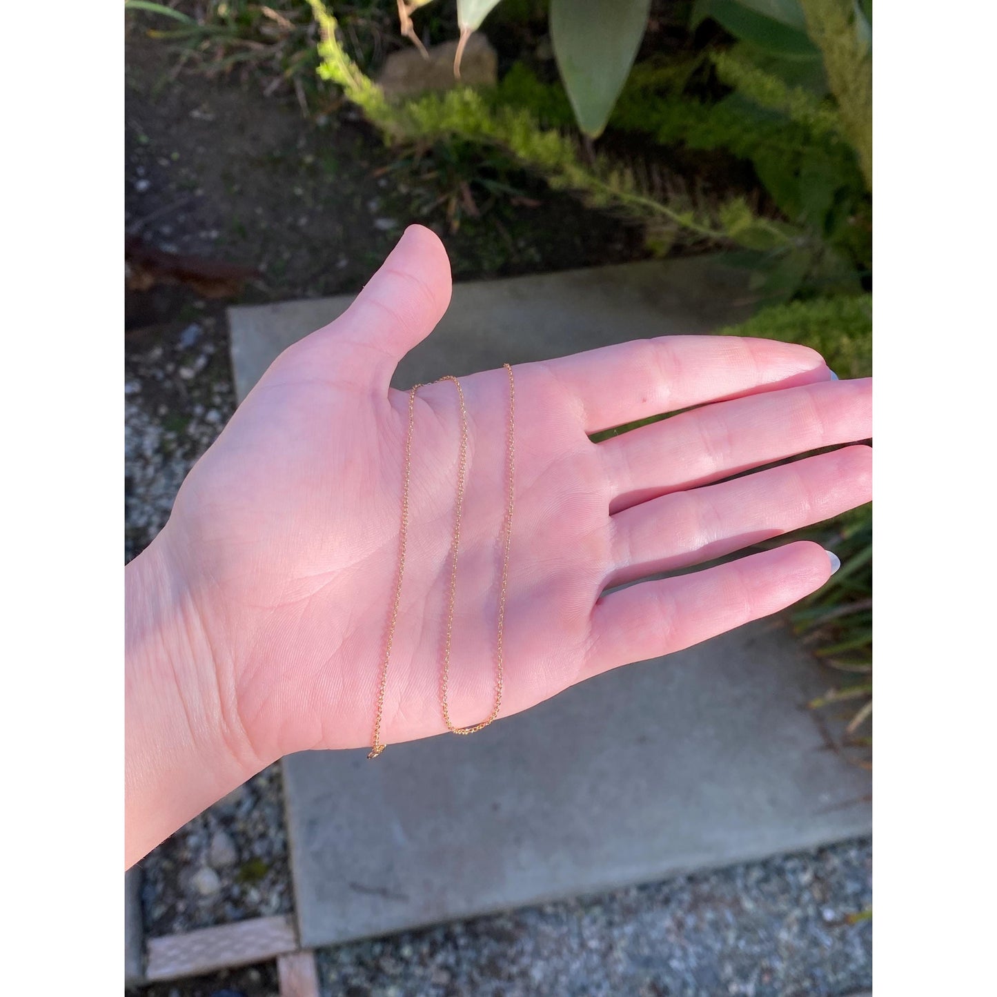 Vintage Solid 10k Yellow Gold Rolo Chain Necklace - 13.25 inches