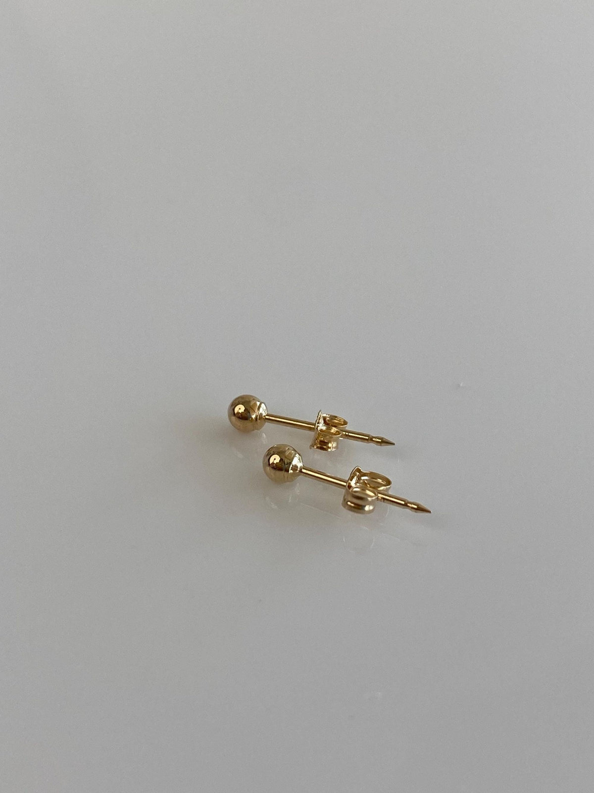 Vintage 14k Yellow Gold Ball Stud Earrings