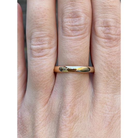 Vintage Solid 14k Yellow Gold Ring Band - Size 11-11.25