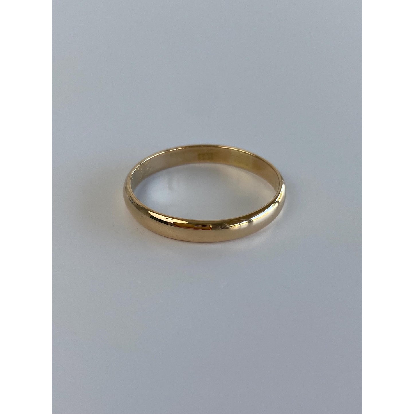 Vintage Solid 14k Yellow Gold Ring Band - Size 11-11.25