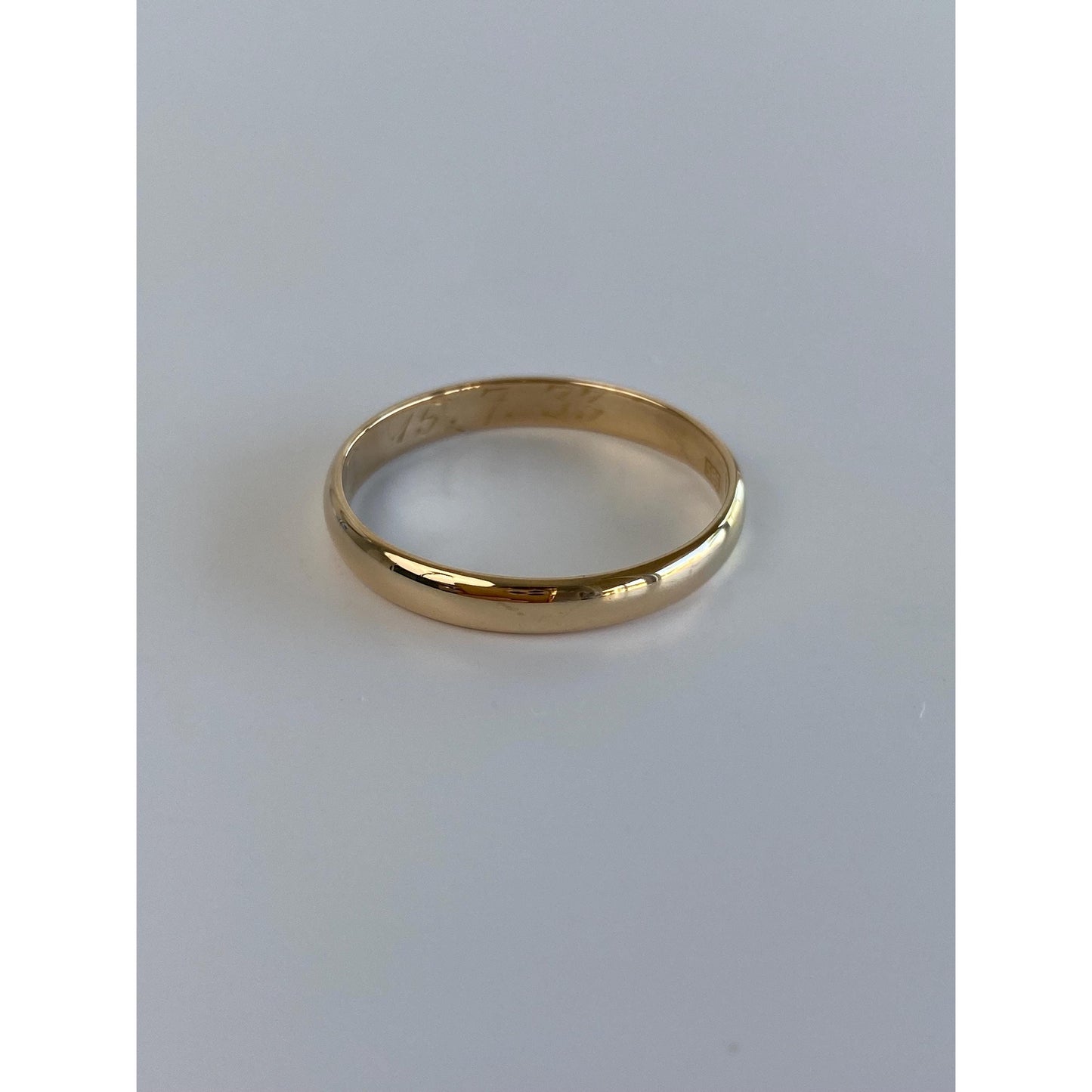 Vintage Solid 14k Yellow Gold Ring Band - Size 11-11.25