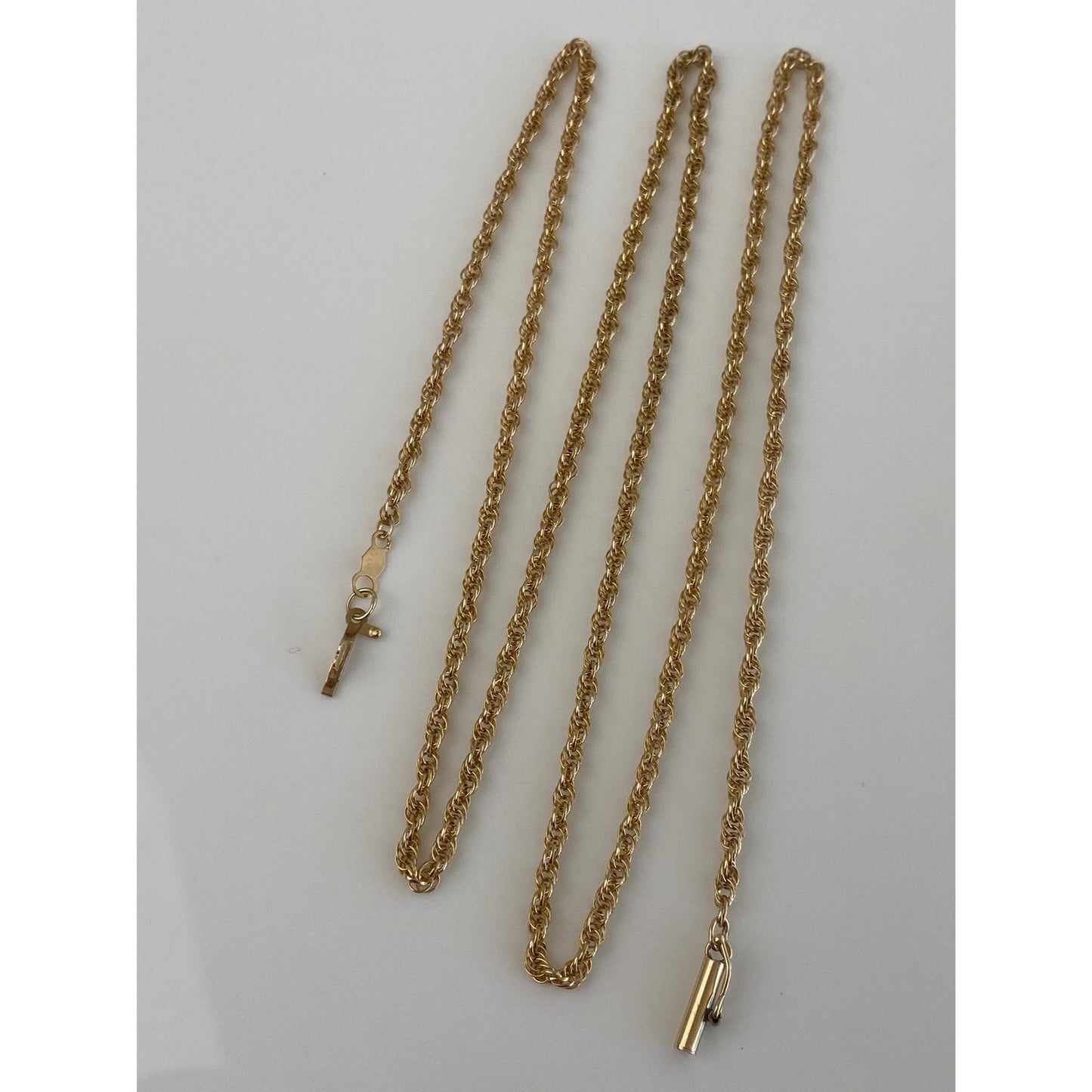 Vintage Solid 14k Yellow Gold Chain Necklace - 24.25 inches