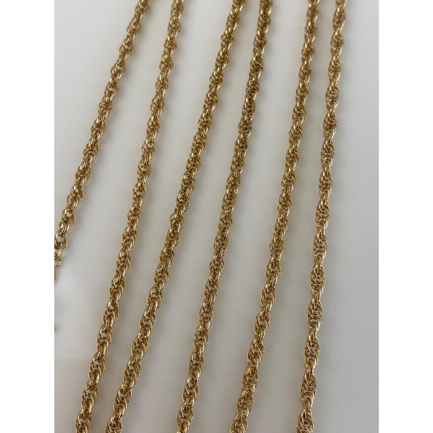 Vintage Solid 14k Yellow Gold Chain Necklace - 24.25 inches
