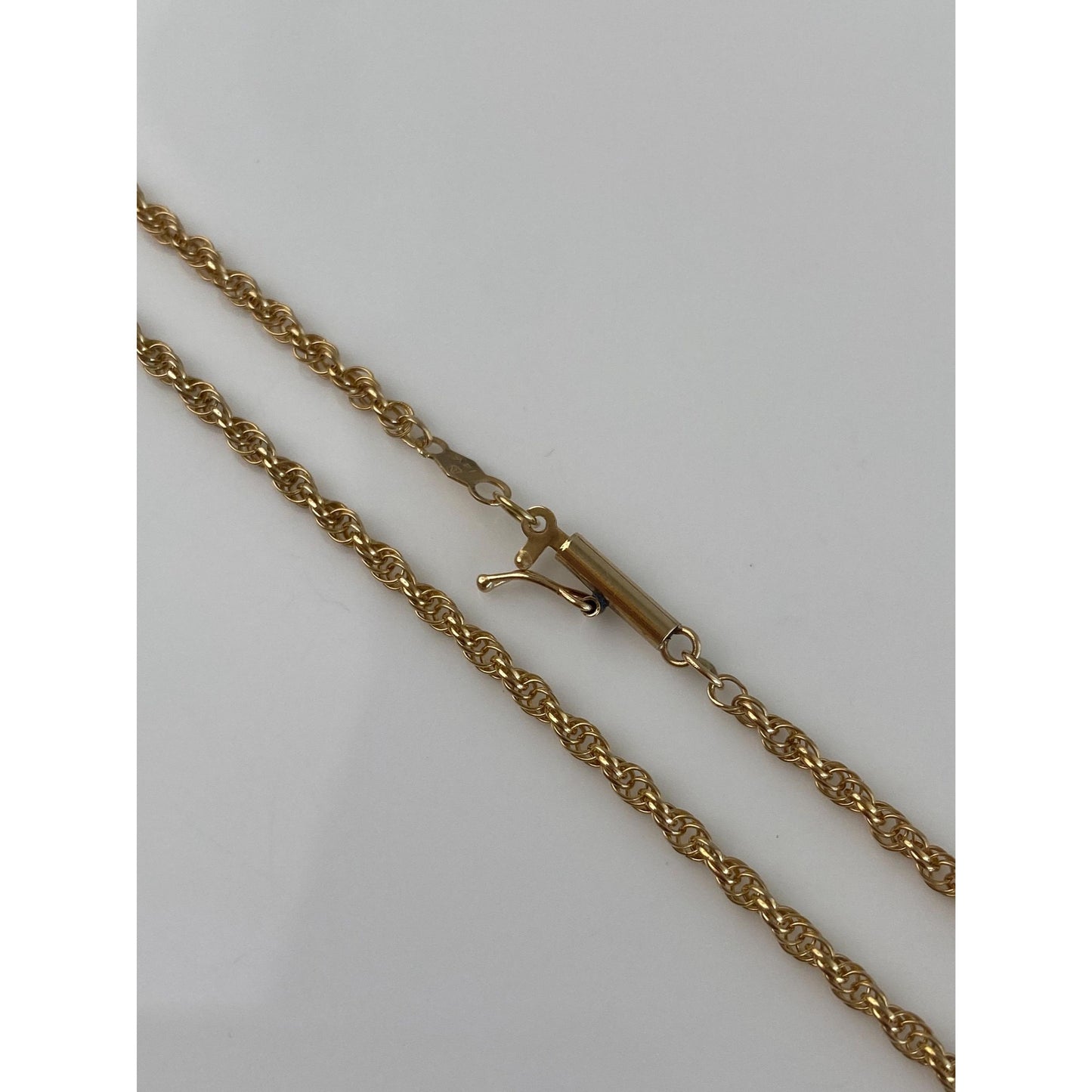 Vintage Solid 14k Yellow Gold Chain Necklace - 24.25 inches
