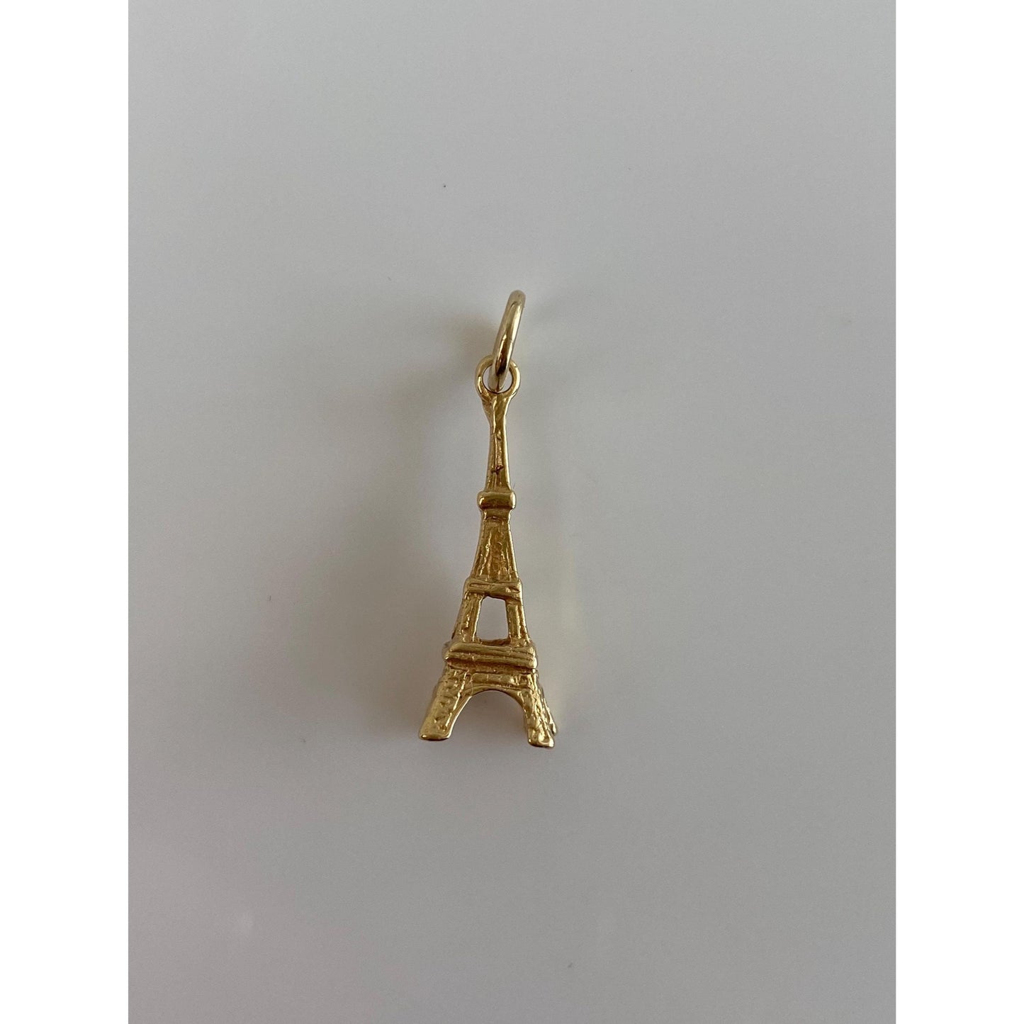 Vintage Solid 18k Yellow Gold Eiffel Tower Charm