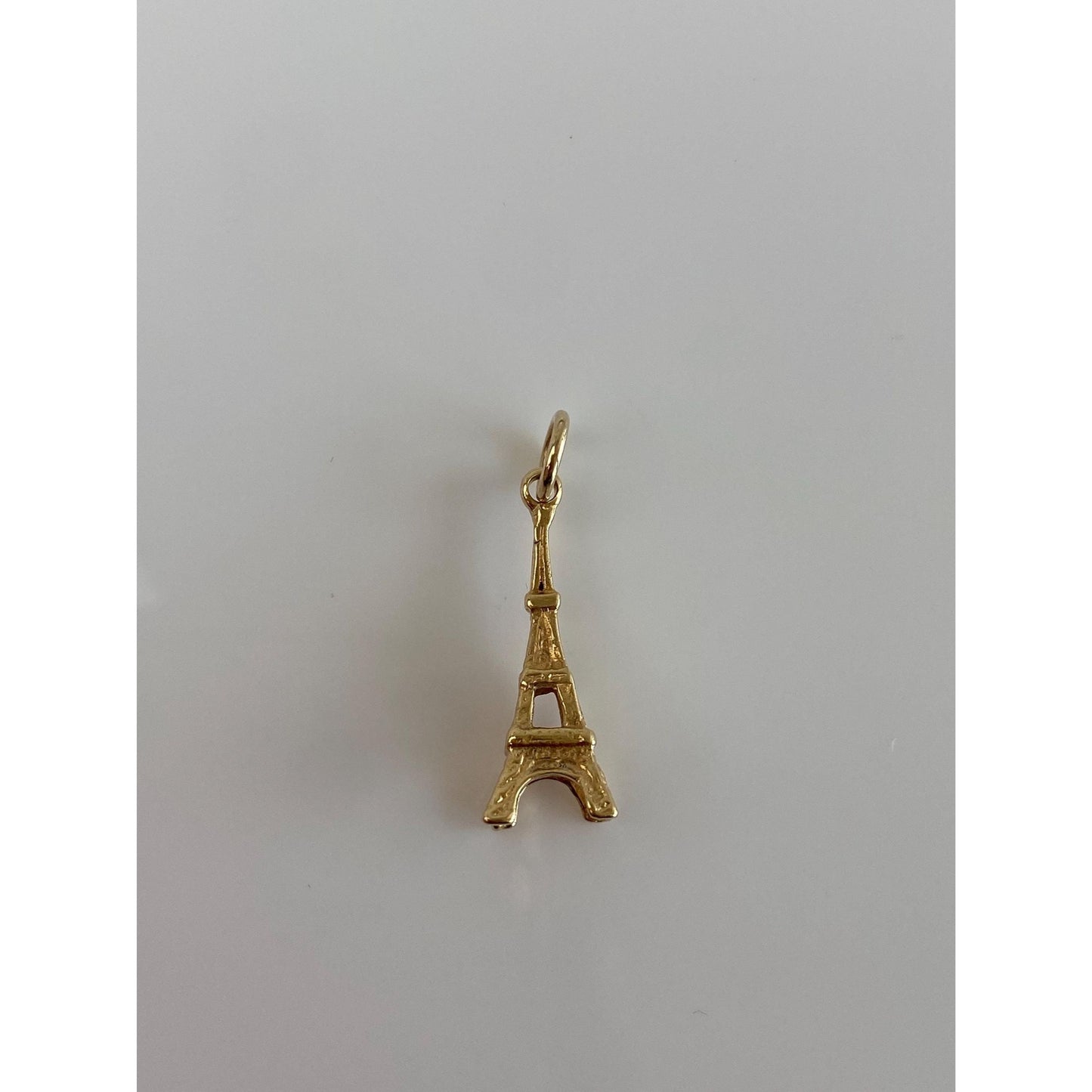 Vintage Solid 18k Yellow Gold Eiffel Tower Charm