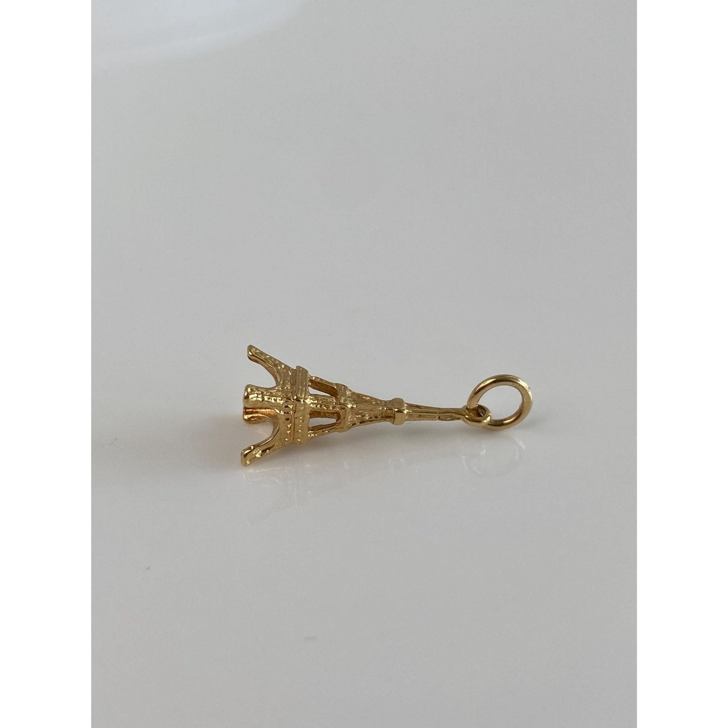 Vintage Solid 18k Yellow Gold Eiffel Tower Charm