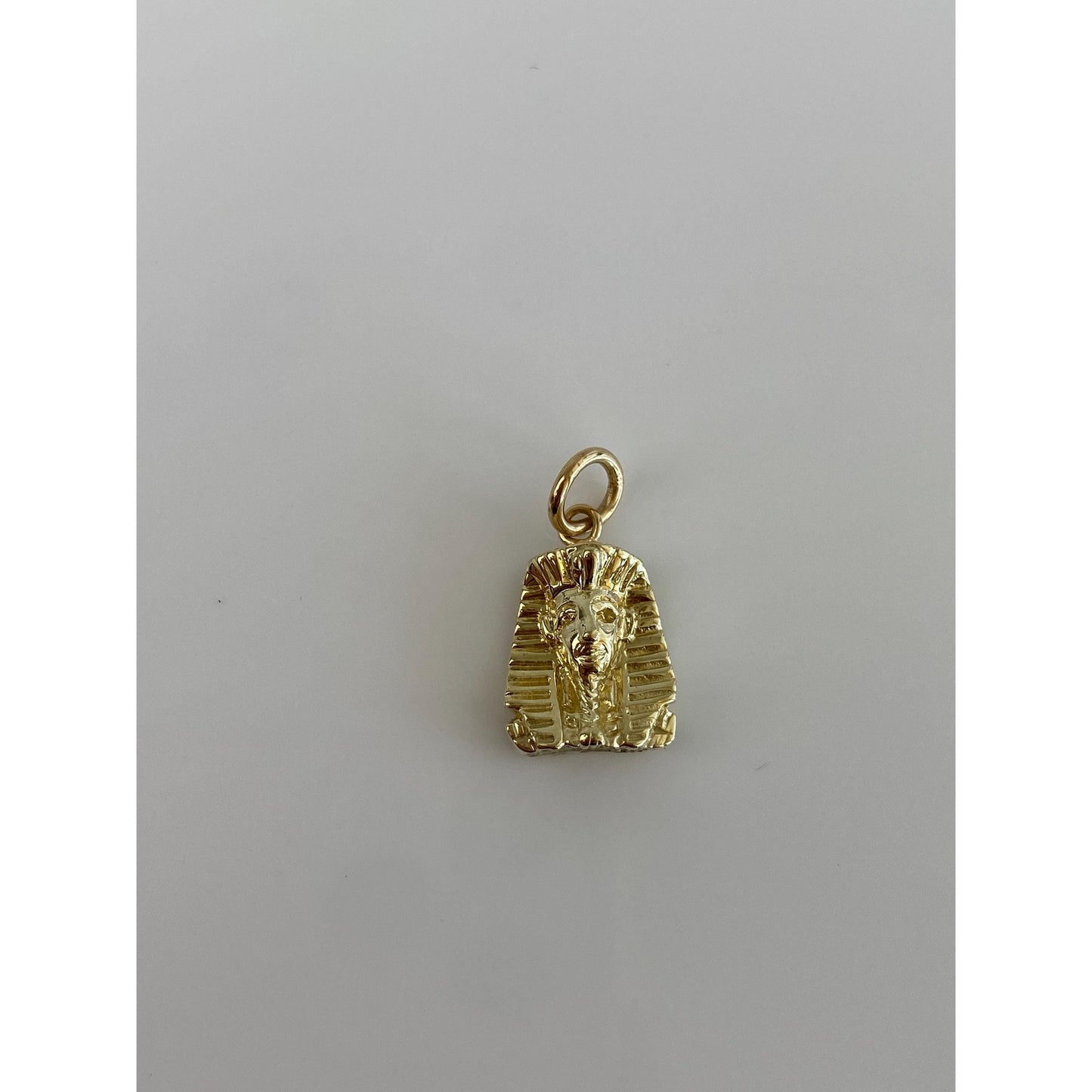 Vintage Solid 14k Yellow Gold Egyptian Pharaoh Charm