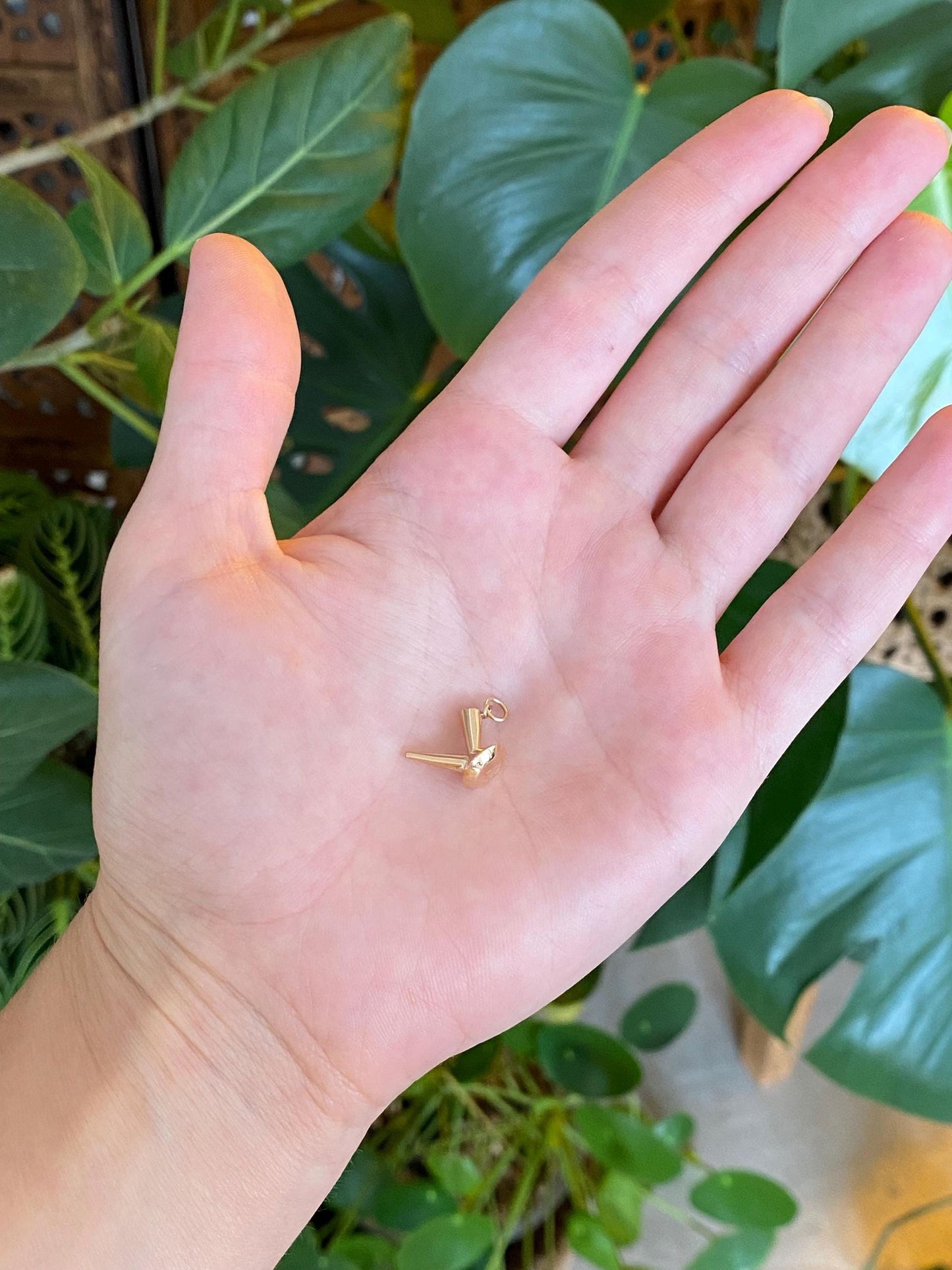 Vintage 18k Yellow Gold Special Funnel Charm