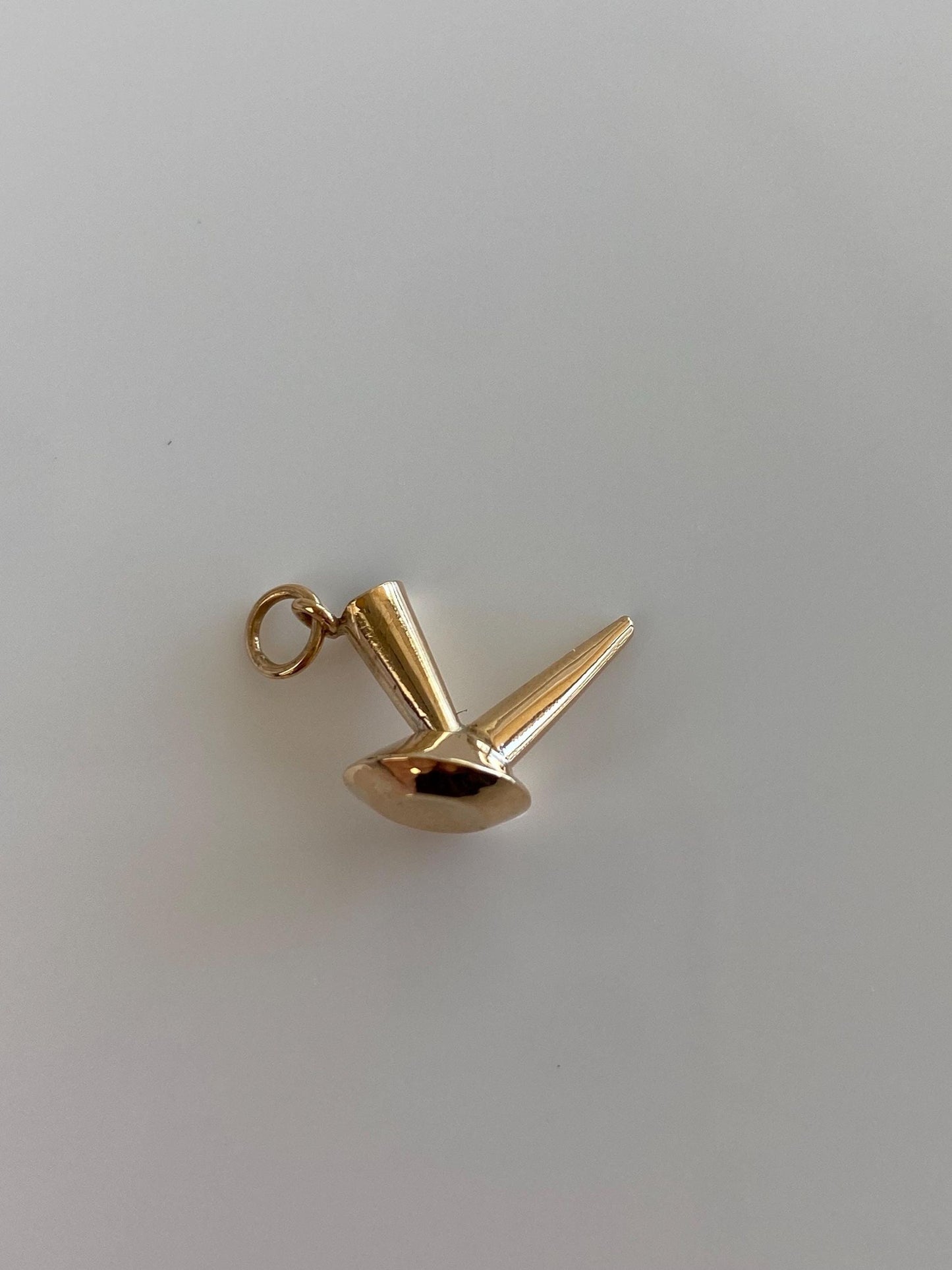 Vintage 18k Yellow Gold Special Funnel Charm