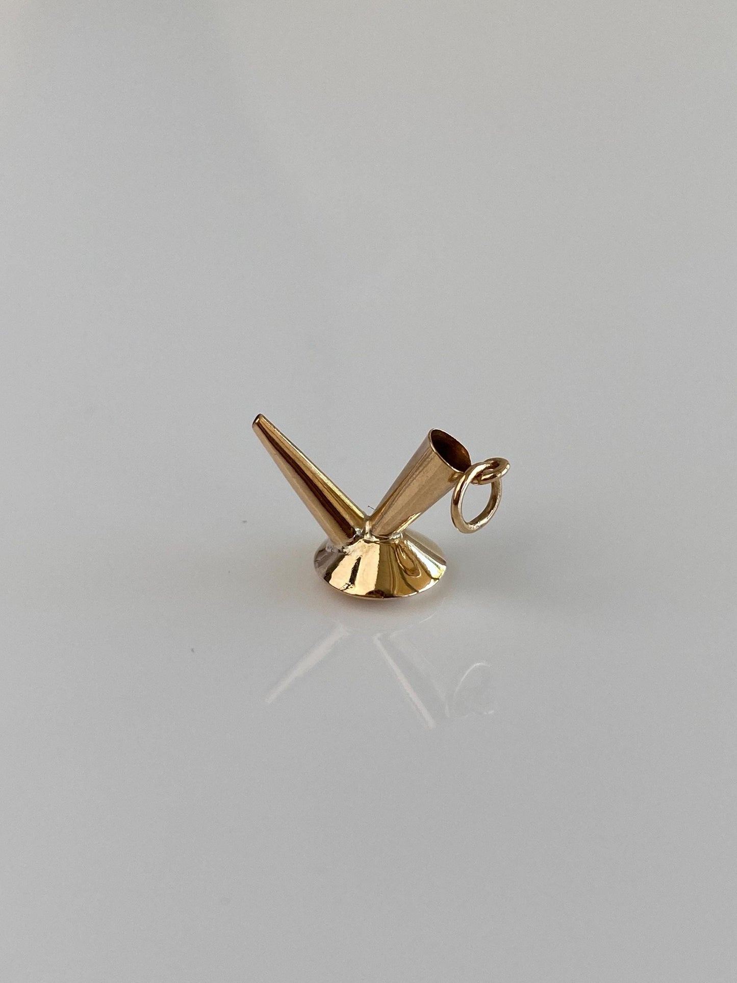 Vintage 18k Yellow Gold Special Funnel Charm