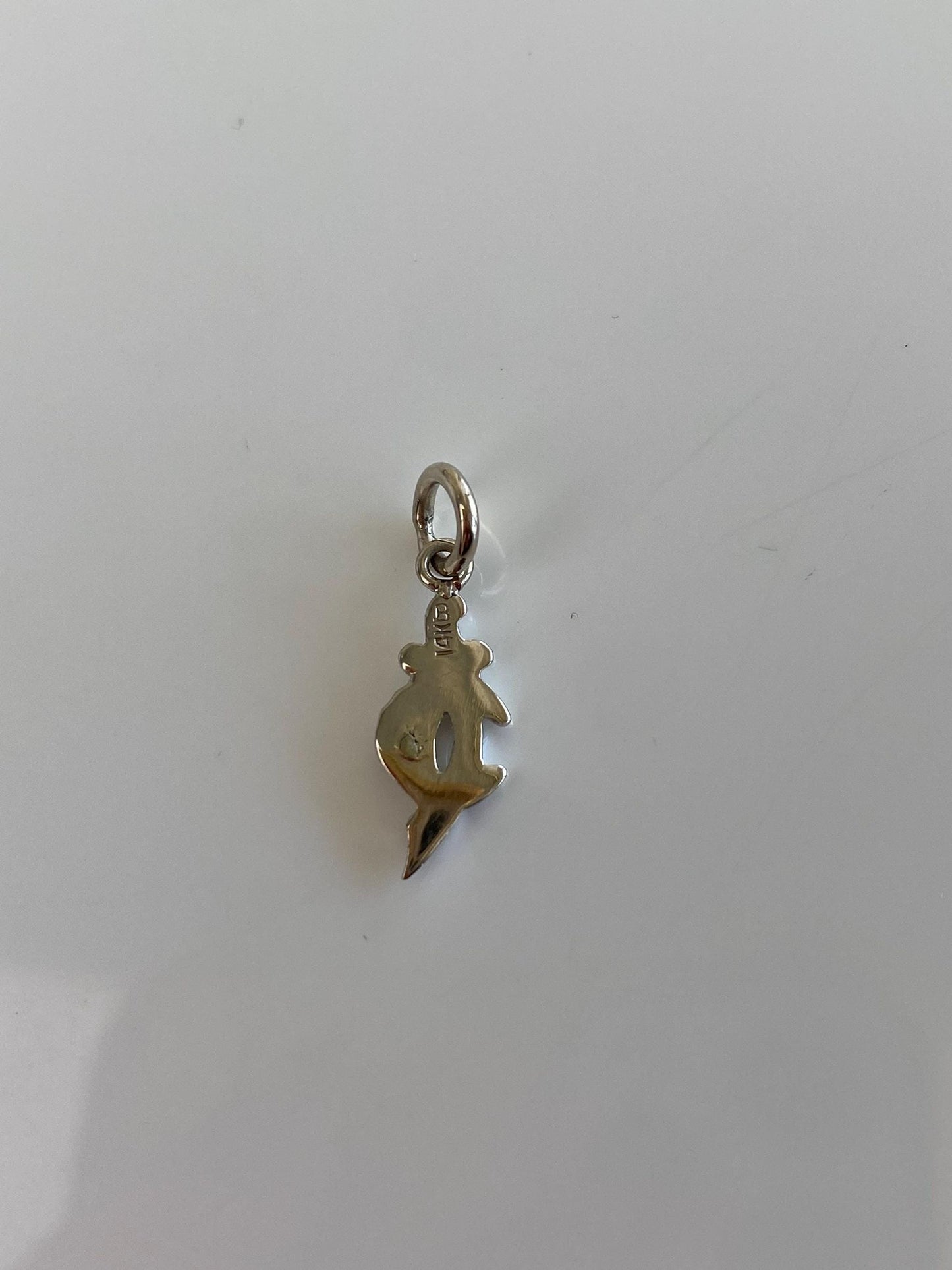 Vintage Solid 14k White Gold Freemason Charm
