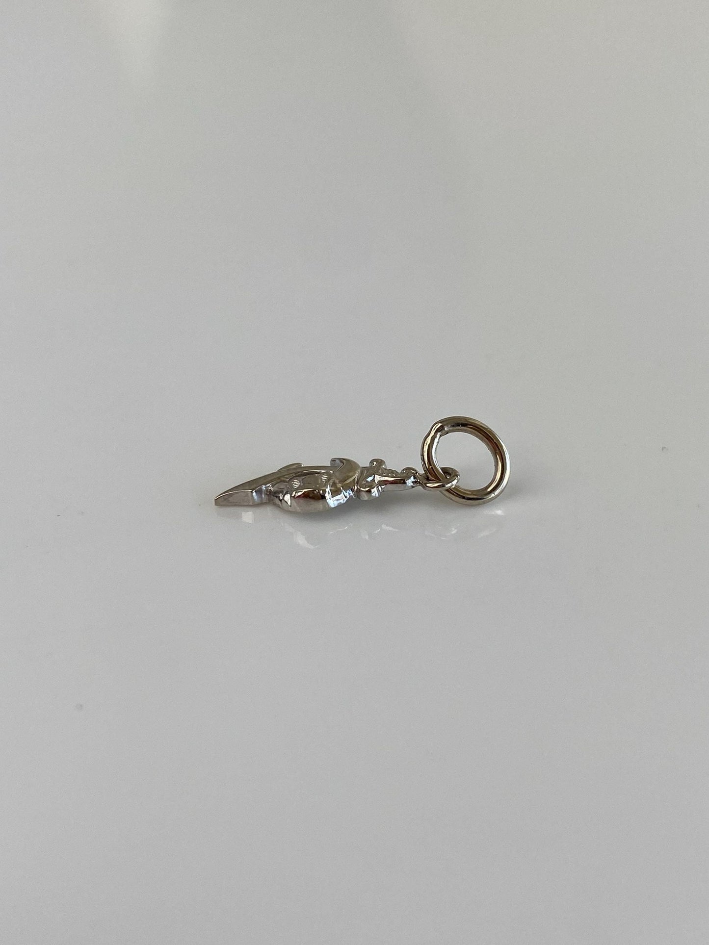 Vintage Solid 14k White Gold Freemason Charm