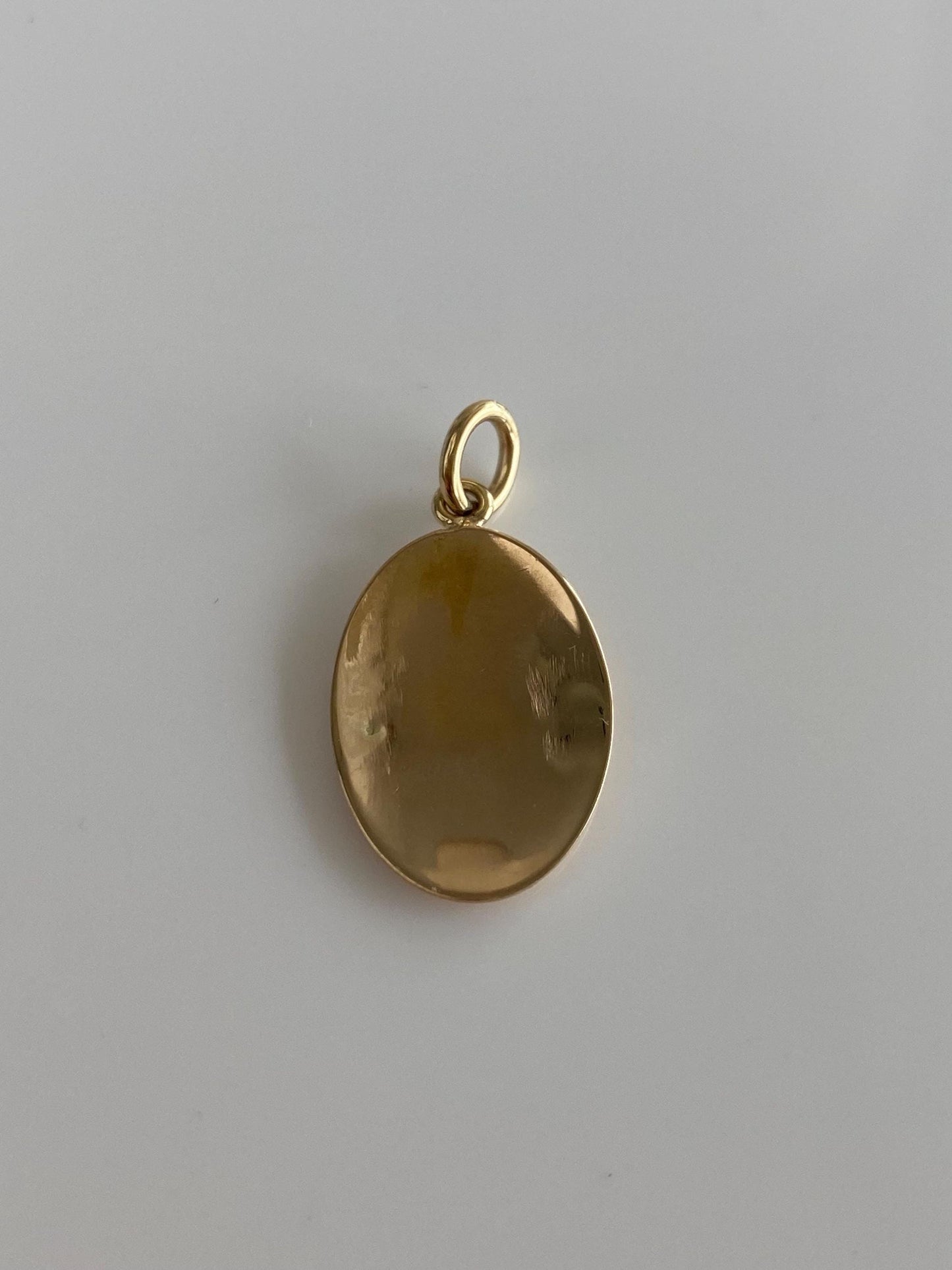 Vintage Solid 14k Yellow Gold Monogram Cufflink Conversion Charm