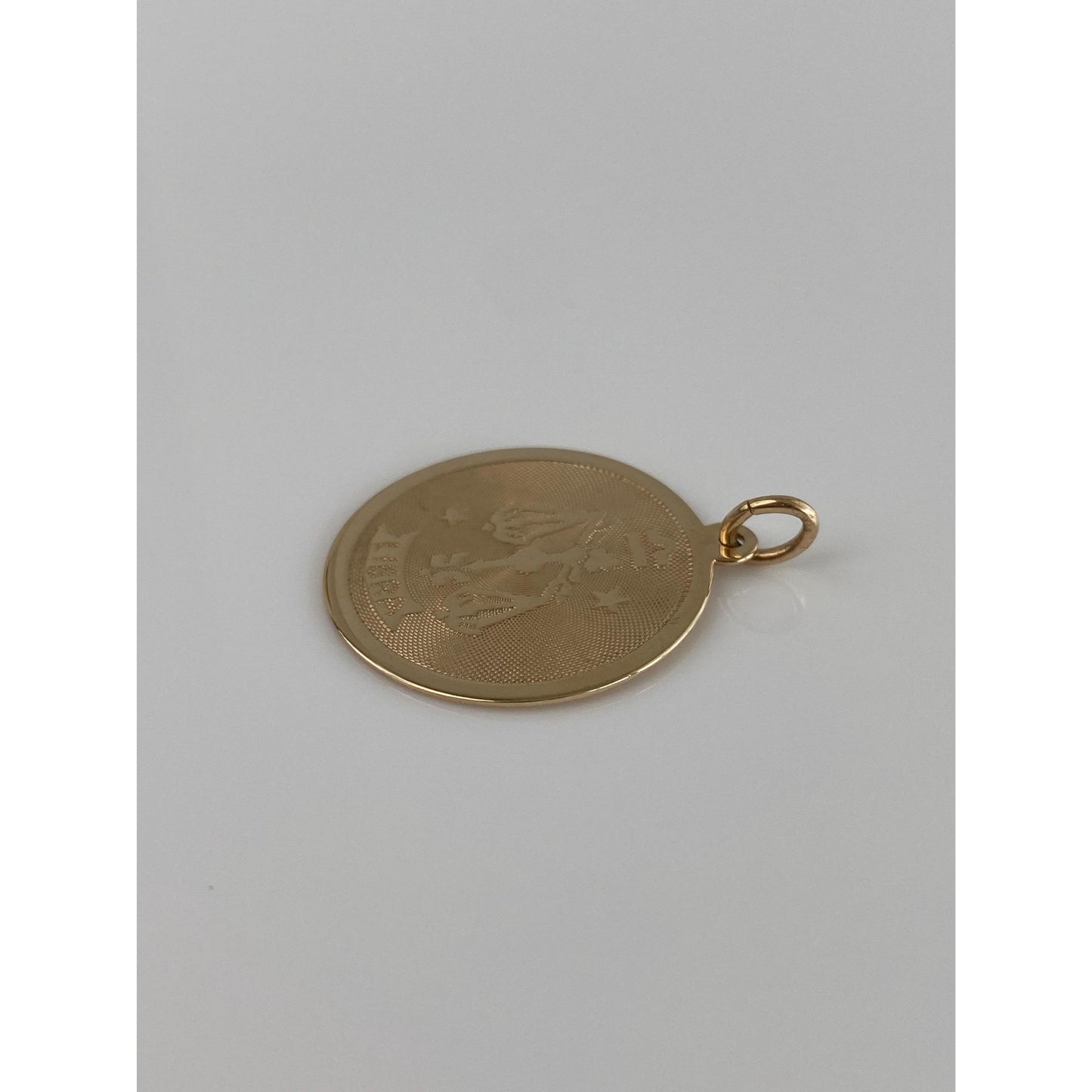 Vintage Solid 10k Yellow Gold Libra Scales Zodiac Charm