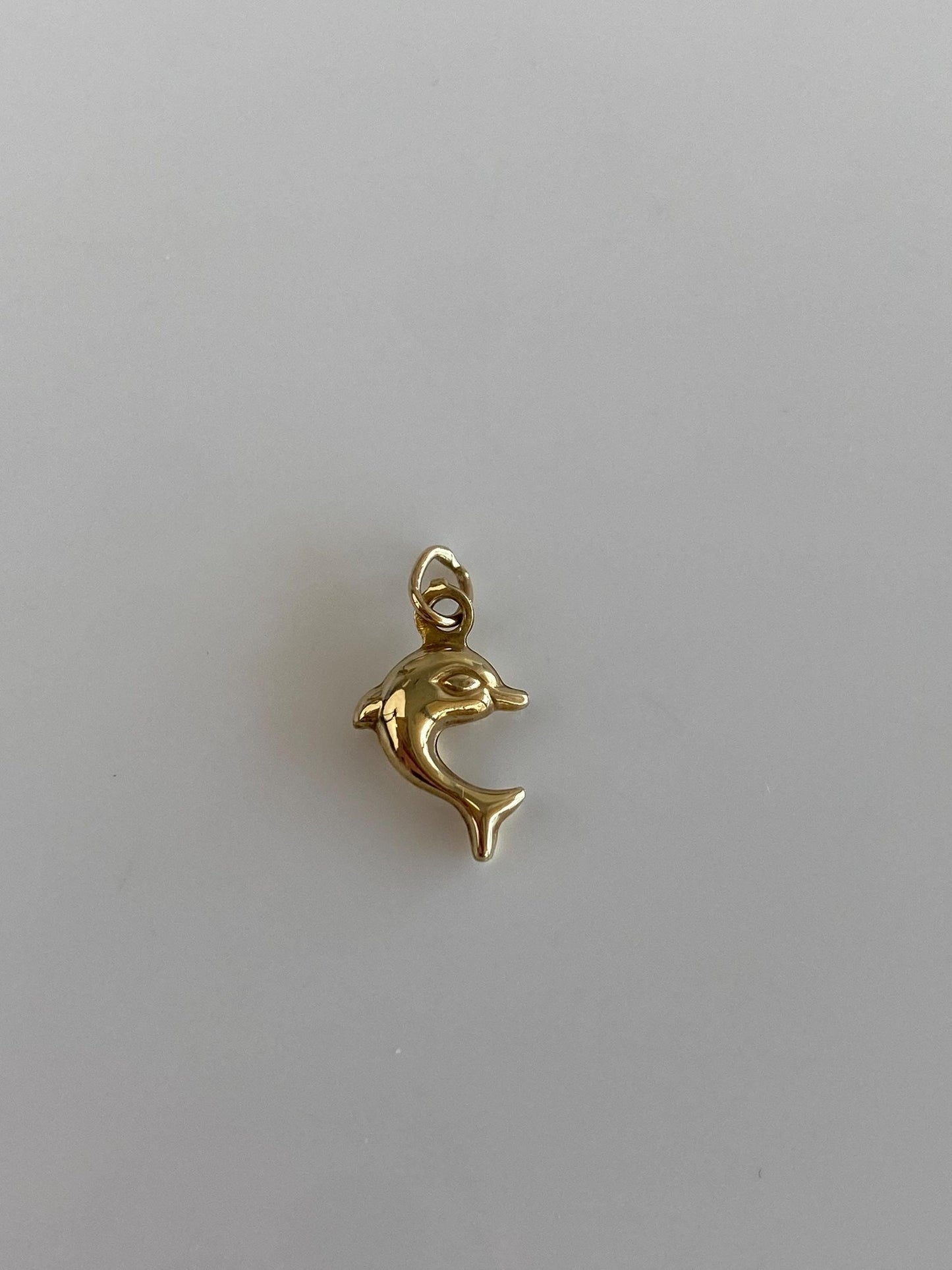 Vintage 10k Yellow Gold Dolphin Charm