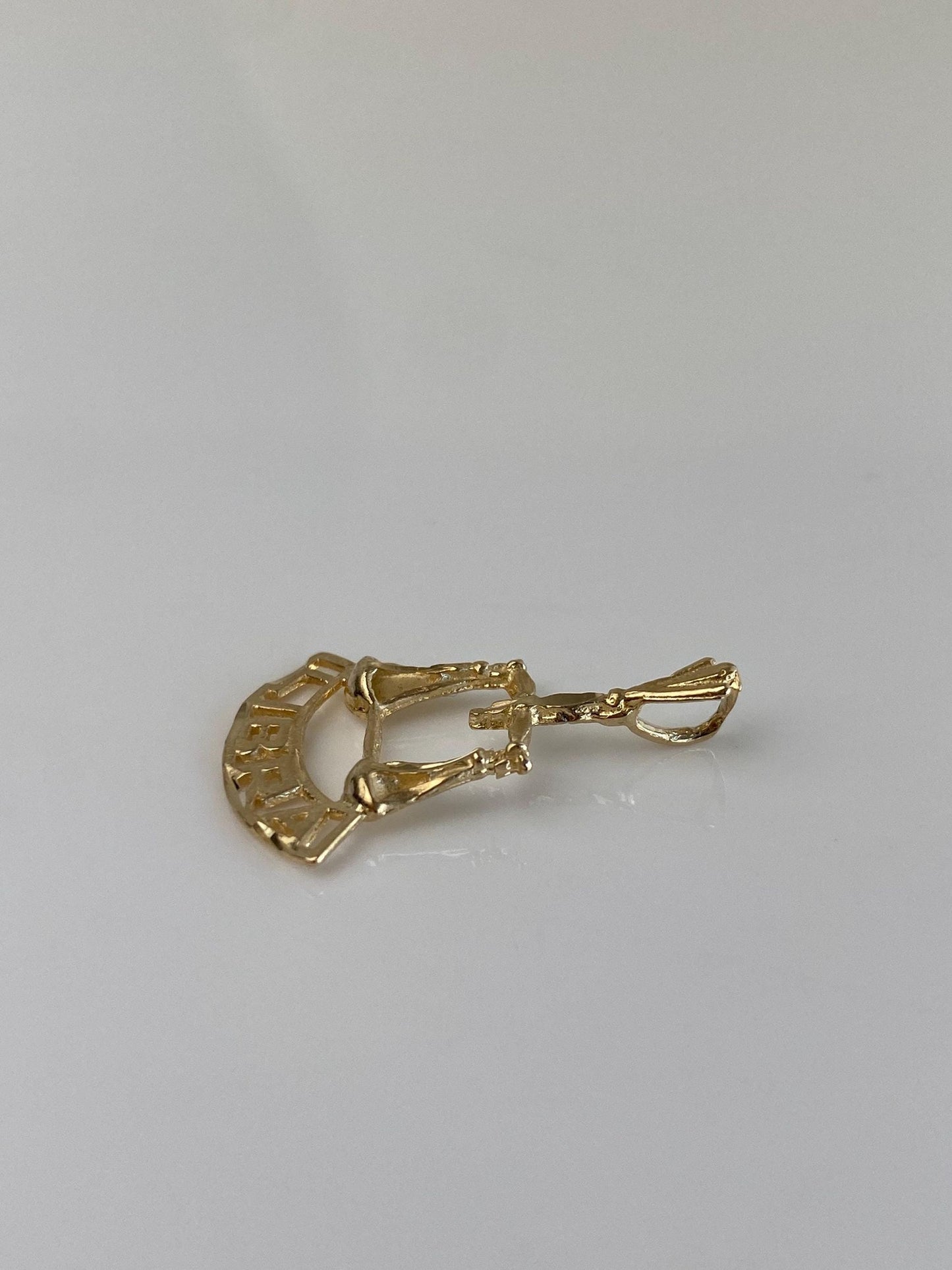 Vintage Solid 10k Yellow Gold Libra Charm