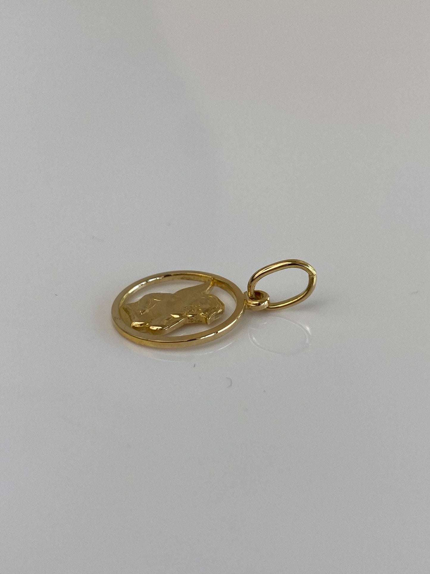 Vintage Solid 18k Yellow Gold Cherub Angel Charm