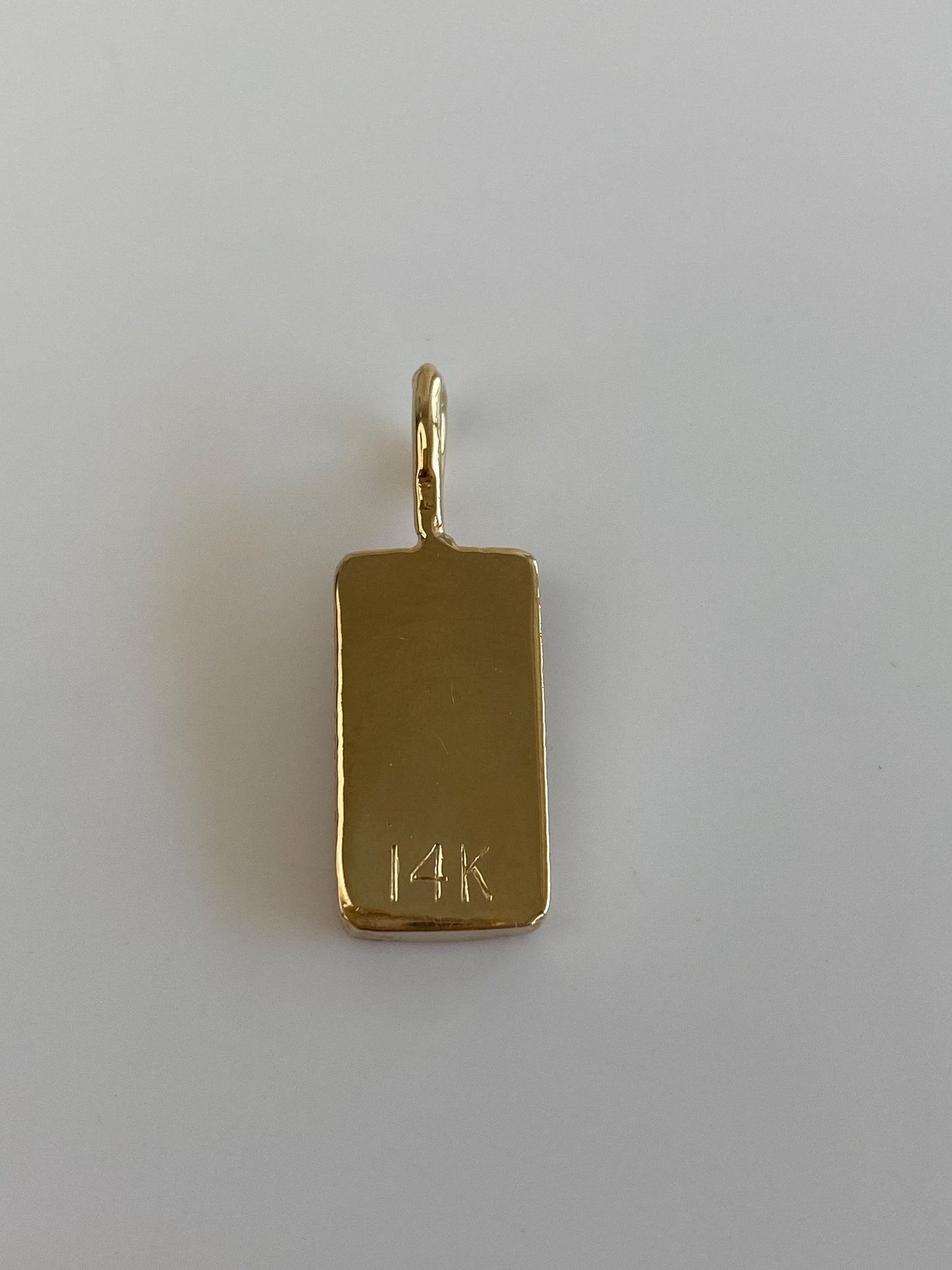 Vintage Solid 14k Yellow Gold 1/4 OZ Gold Bar Charm