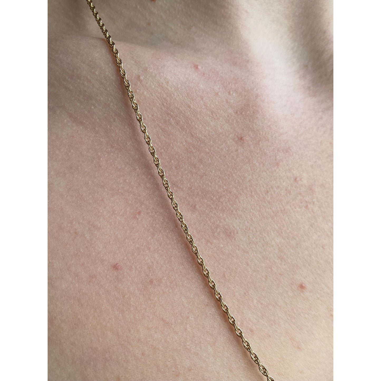 Vintage Solid 14k Yellow Gold Chain Necklace - 24.5 inches
