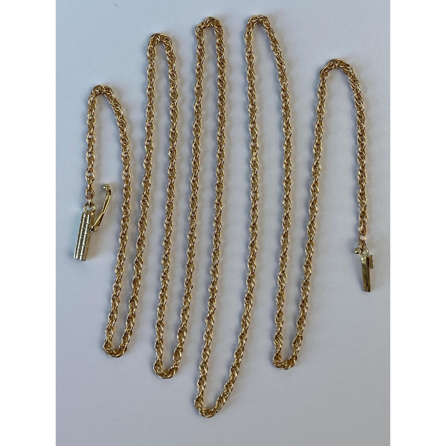 Vintage Solid 14k Yellow Gold Chain Necklace - 24.5 inches