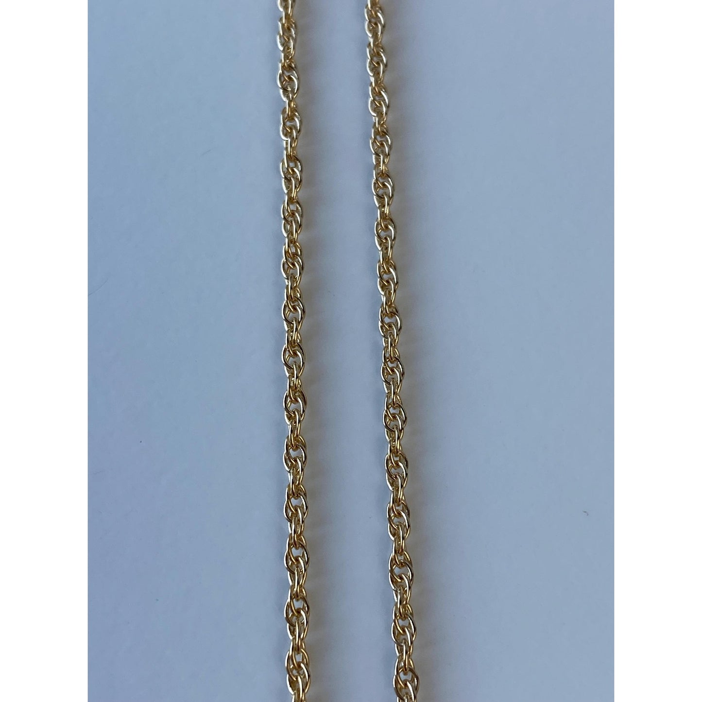 Vintage Solid 14k Yellow Gold Chain Necklace - 24.5 inches
