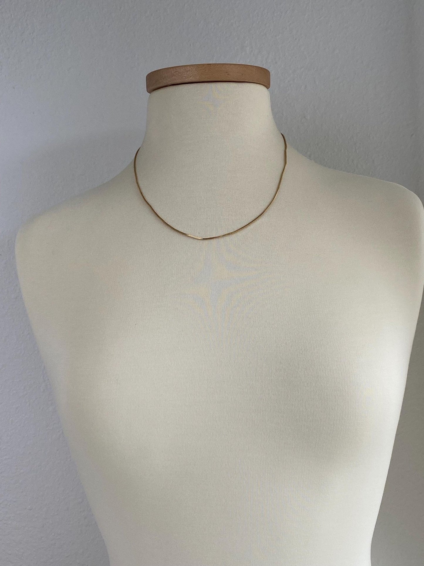 Solid 14k Yellow Gold Square Wheat Chain Necklace - 19.75 inches