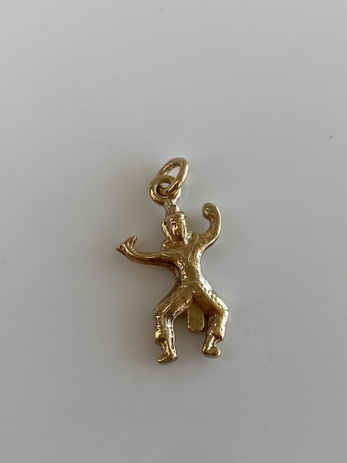 Vintage Solid 12k Yellow Gold Thai Dancer Charm