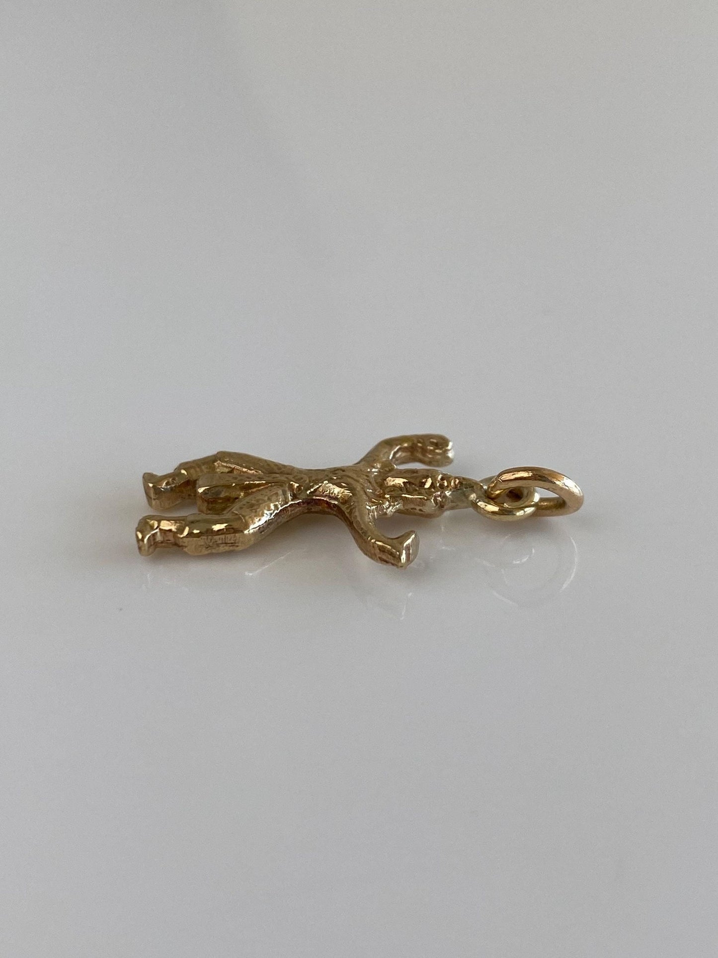 Vintage Solid 12k Yellow Gold Thai Dancer Charm
