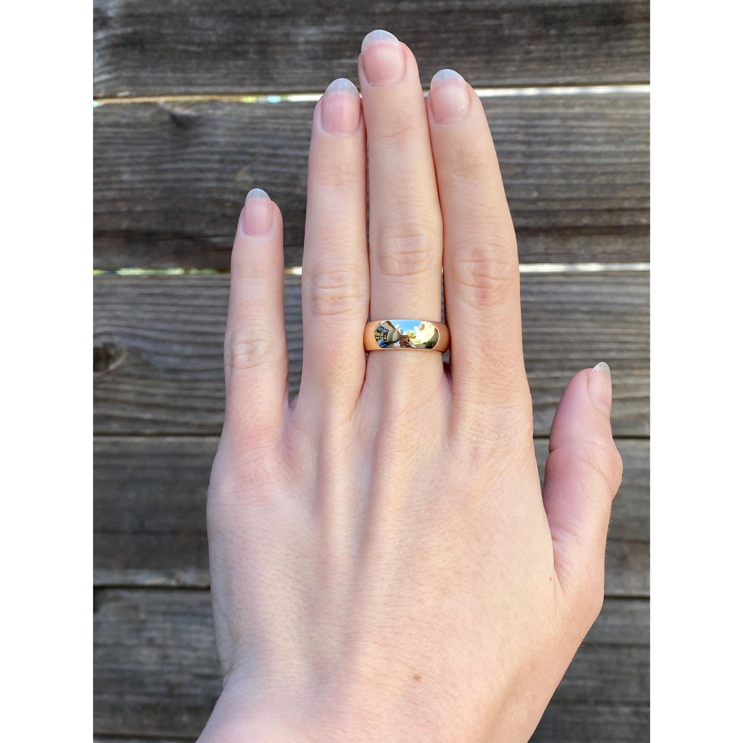 Vintage Solid 14k Yellow Gold Ring Band - Size 6.75