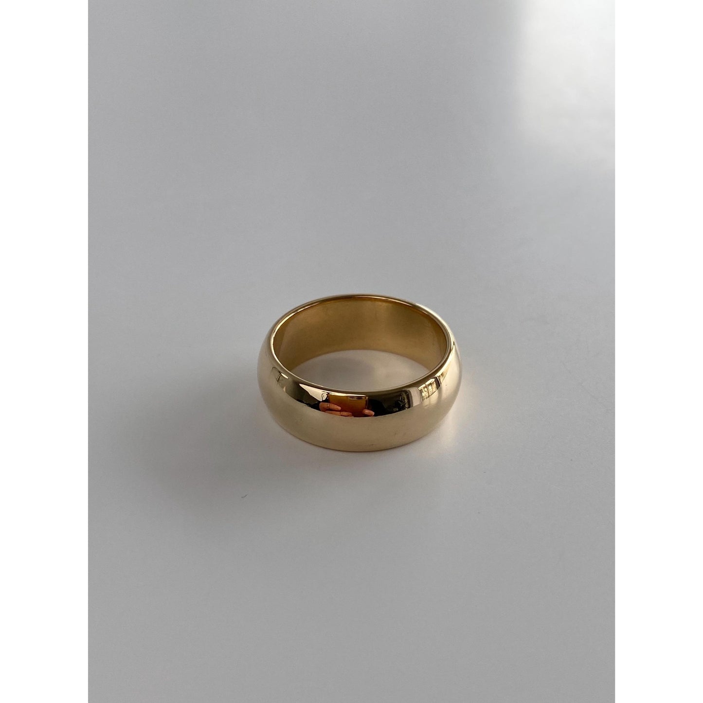 Vintage Solid 14k Yellow Gold Ring Band - Size 6.75