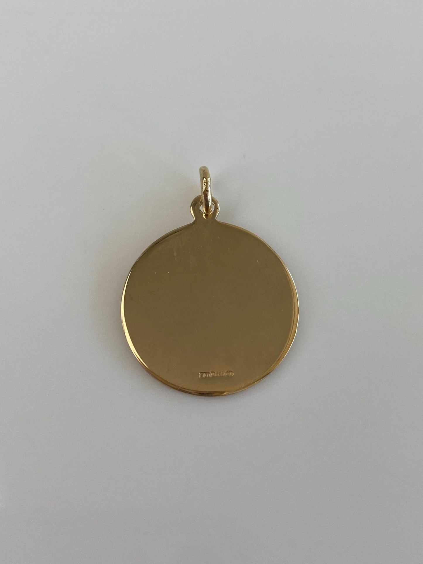 Vintage Solid 14k Yellow Gold Symbols Charm