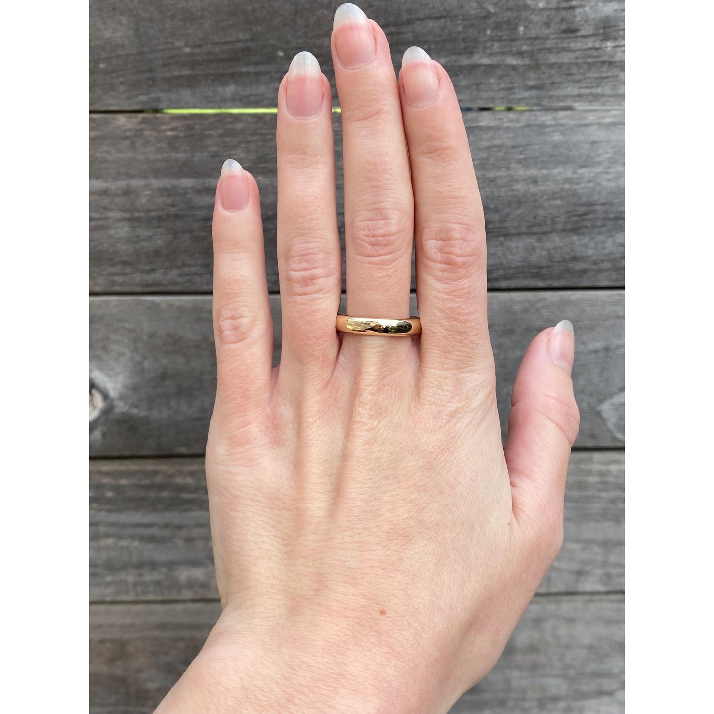 Vintage Solid 14k Yellow Gold Ring Band - Size 10.25